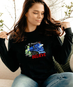 All Abroad Believe Christmas Train Long Sleeve