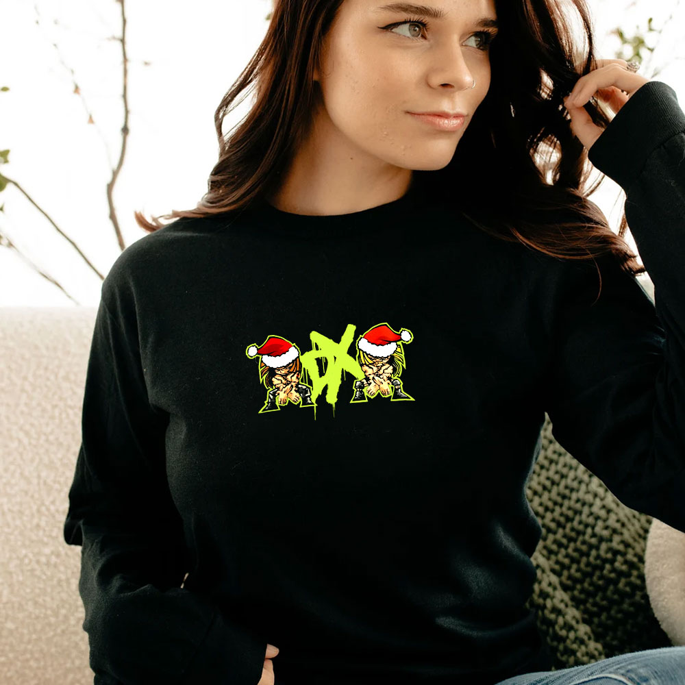 DX Wrestling Merry Christmas Long Sleeve