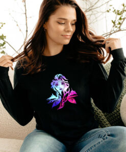 Disney Frozen 2 Elsa Two Tone Gradient Portrait Long Sleeve