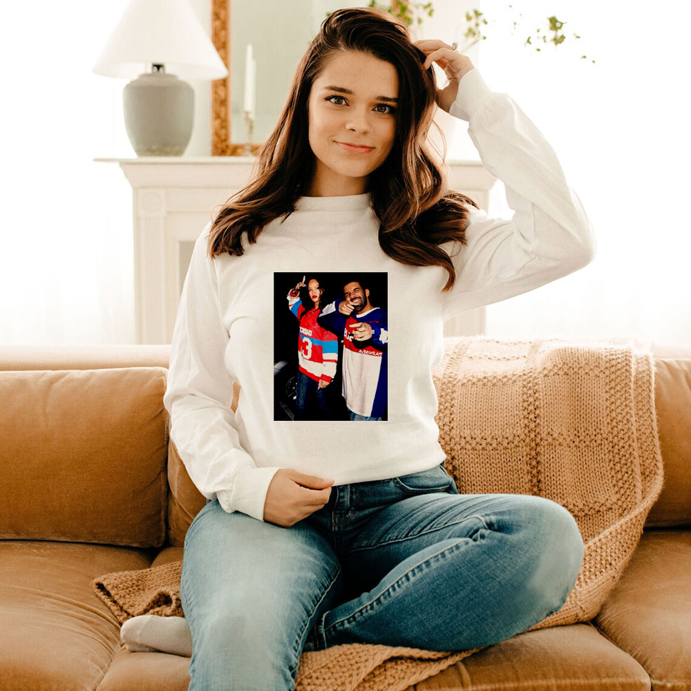 Drake And Rihanna Photo Graphic Long Sleeve