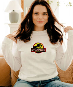 Eat The Patriarchy Feminist Dinosaur Movie Vintage Long Sleeve