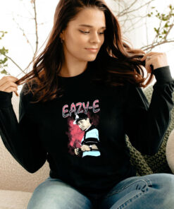 Eazy E Red Background & Logo Long Sleeve