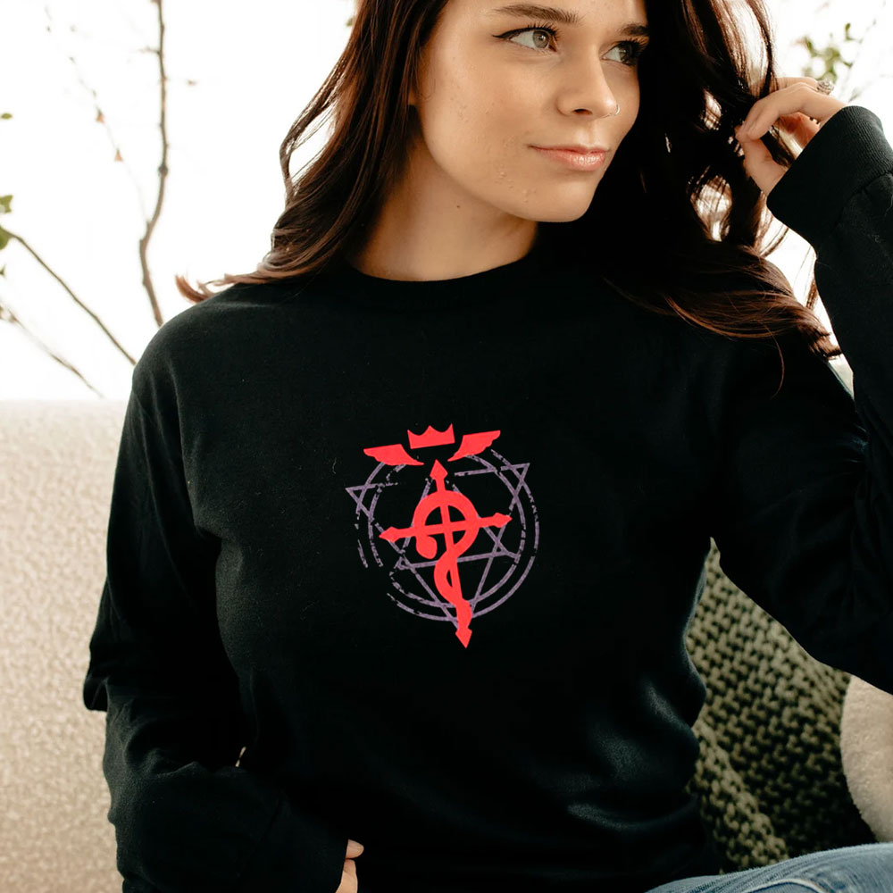 Fullmetal Alchemist Brotherhood Flamel Cross Long Sleeve