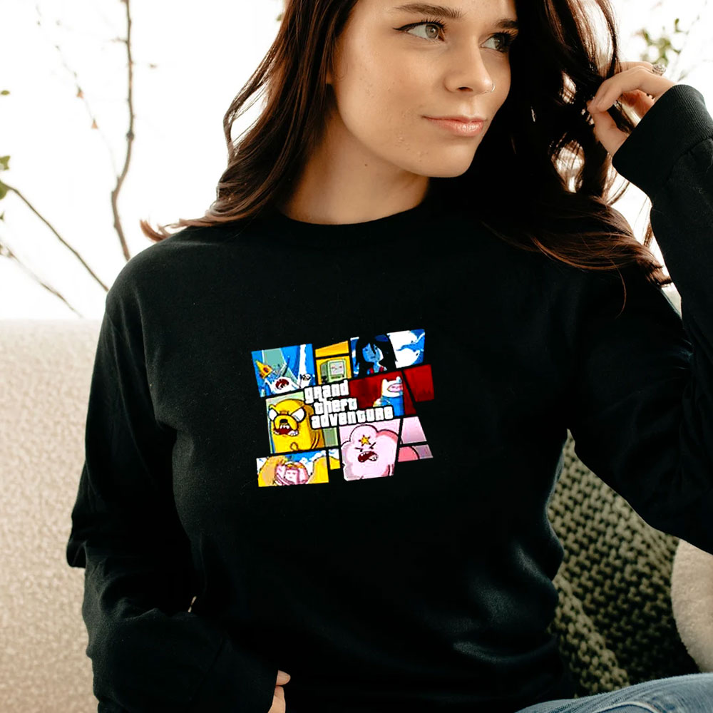 Grand Theft Adventure Parody Long Sleeve