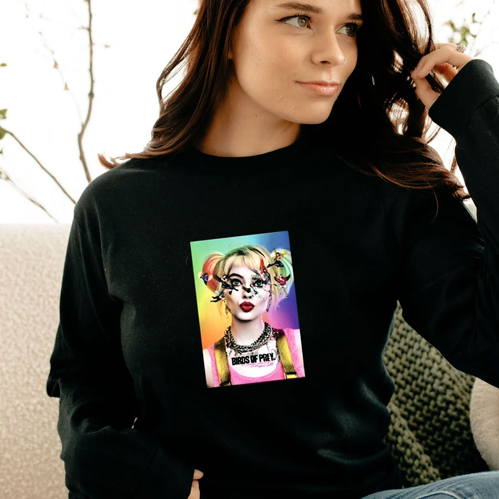 Harley Quinn Birds Of Prey Movie Poster Long Sleeve