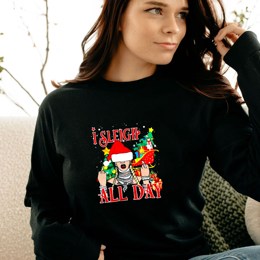 I Sleigh All Day Merry Christmas Long Sleeve