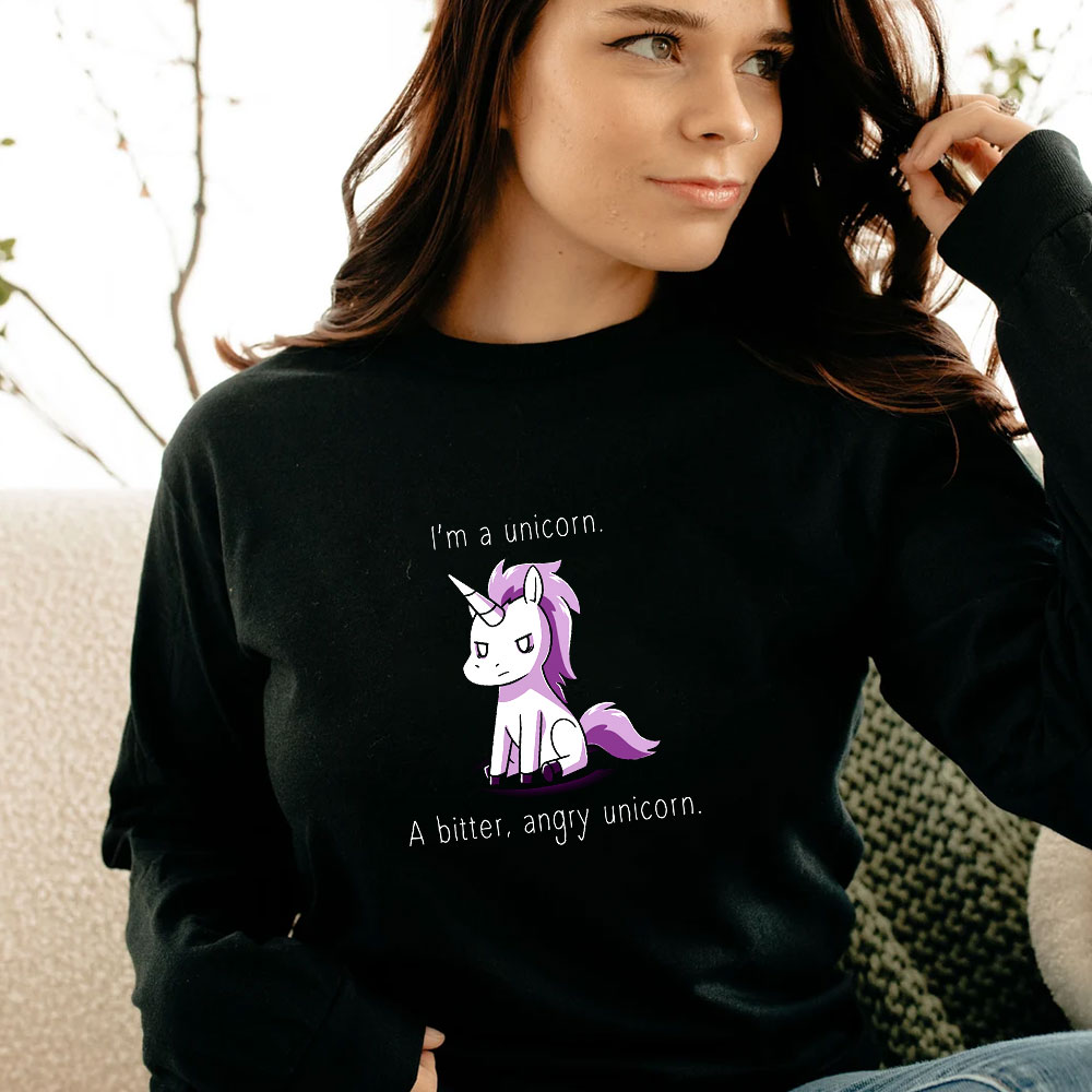 I’m A Bitter Angry Unicorn Funny Long Sleeve