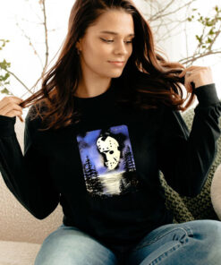 Jason Voorhees Face In The Sky Long Sleeve