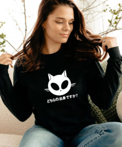 Kawaii Kitty Alien Funny Long Sleeve