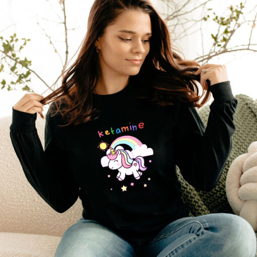 Ketamine Unicorn Horse Funny Long Sleeve