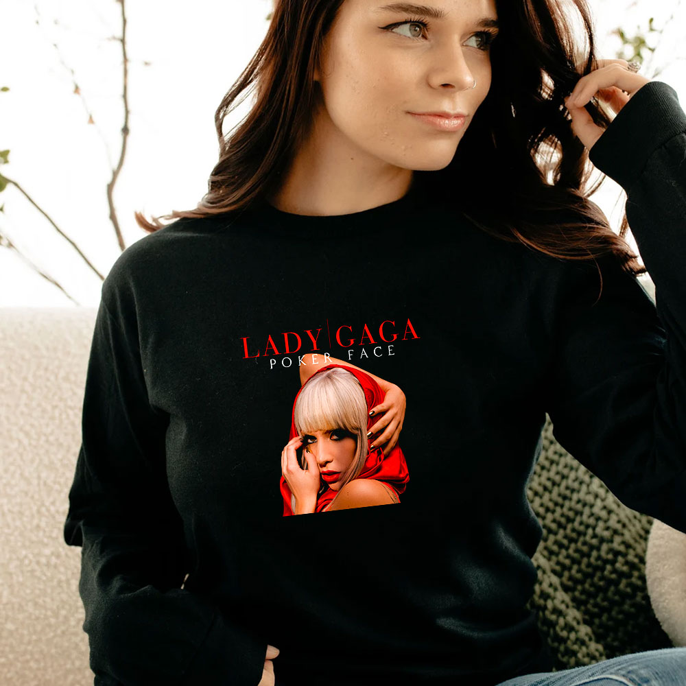 Lady Gaga Poker Face Custom Long Sleeve