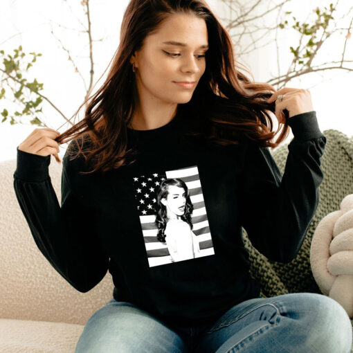 Lana Del Rey American Flag Long Sleeve