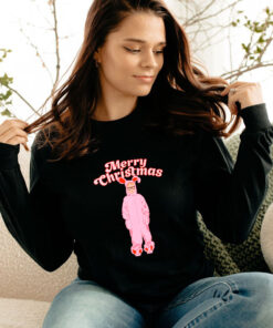 Merry Christmas Ralphie Pink Bunny Long Sleeve