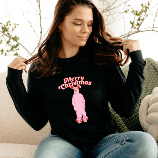 Merry Christmas Ralphie Pink Bunny Long Sleeve