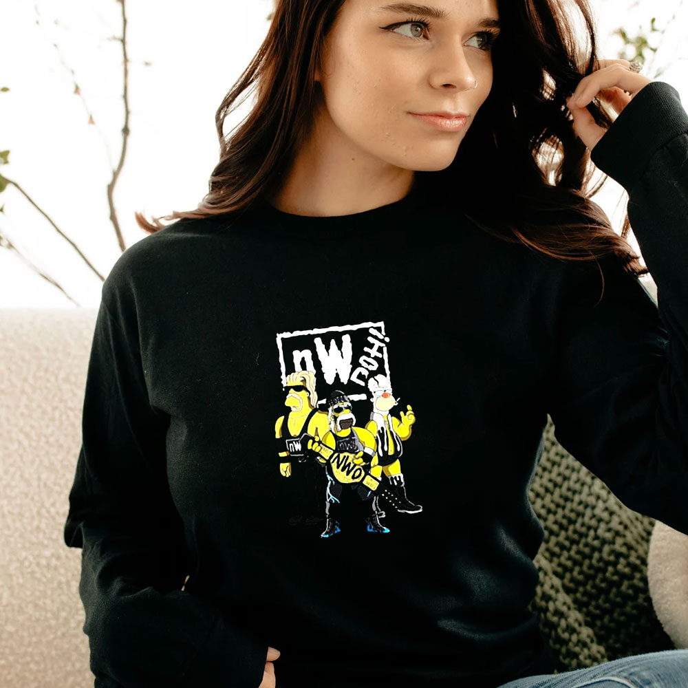 NWO Hulk Hogan Simpson Parody Long Sleeve