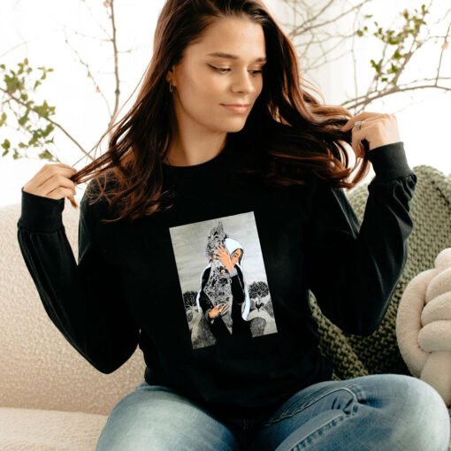 Palestinian Woman Protecting The Land Of Palestine Long Sleeve