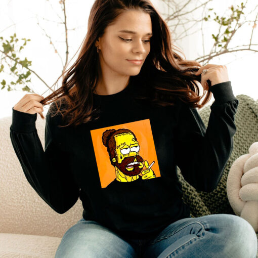 Post Malone Simpson Smoke Long Sleeve