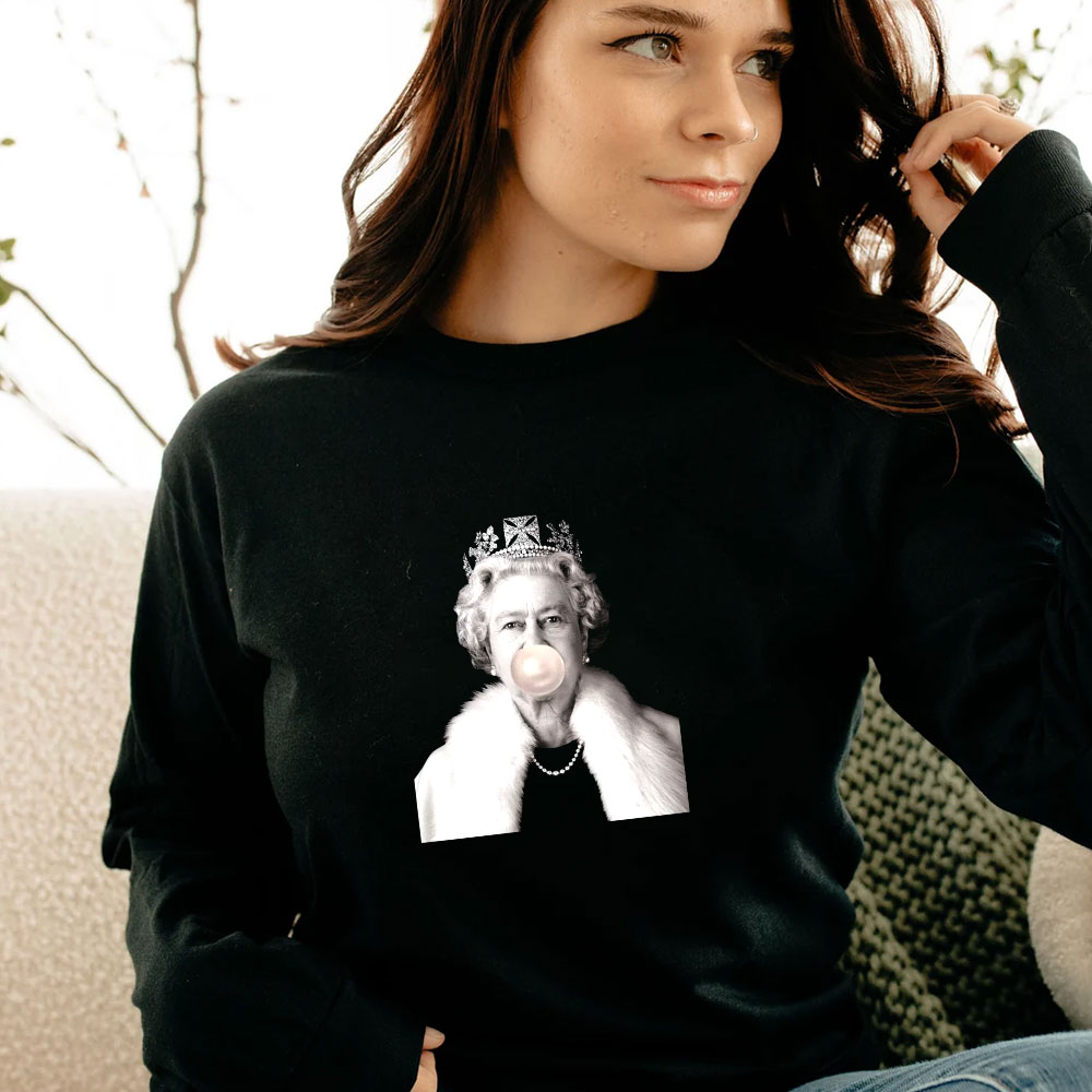 Queen Elizabeth II Bubble Gum Long Sleeve