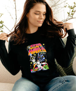 Star Wars Star Duel Luke And Leia Comic Book Cover Graphic Long Sleeve