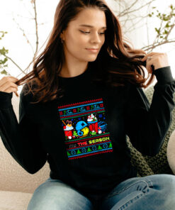 The Grinch Miami Marlins Tis The Damn Season Ugly Christmas Long Sleeve