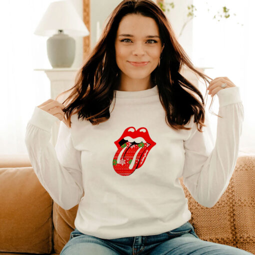 The Rolling Stones Christmas Tongue Long Sleeve