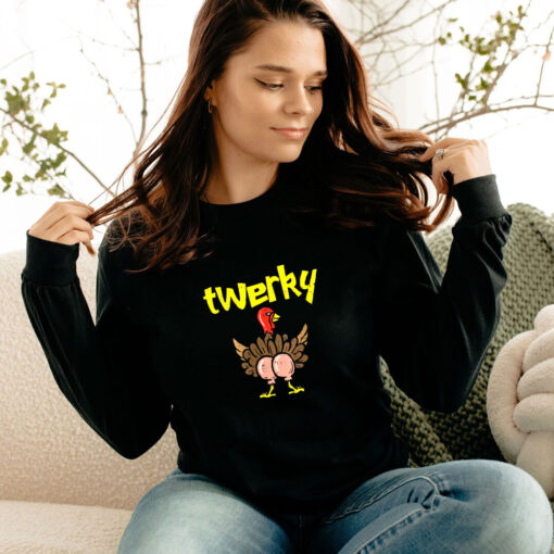 Twerky Turkey Butt Funny Long Sleeve