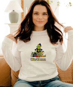 West Virginia Mountaineers Grinch And Max Dog funny Long Sleeve