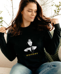 Whitney Houston Black & White Photo Long Sleeve