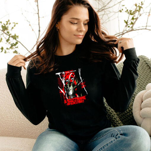 A Nightmare On Elm Street Inspired Movie Poster Long Sleeve