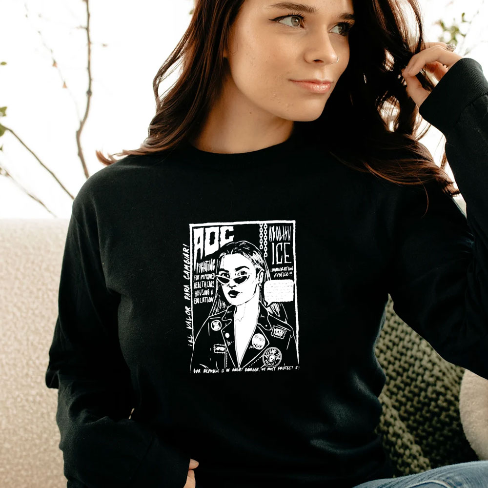 AOC The Right to Fight Zine Long Sleeve