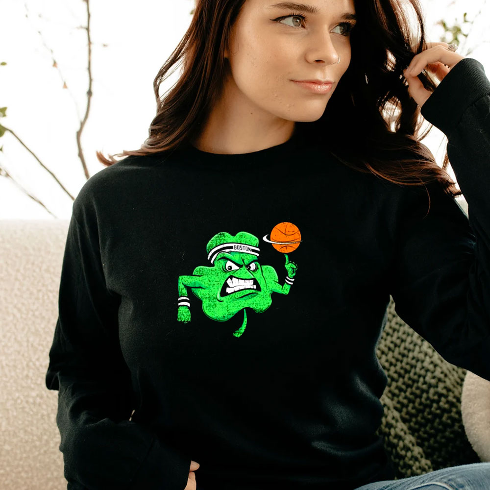 Angry Shamrock Boston Celtics Long Sleeve