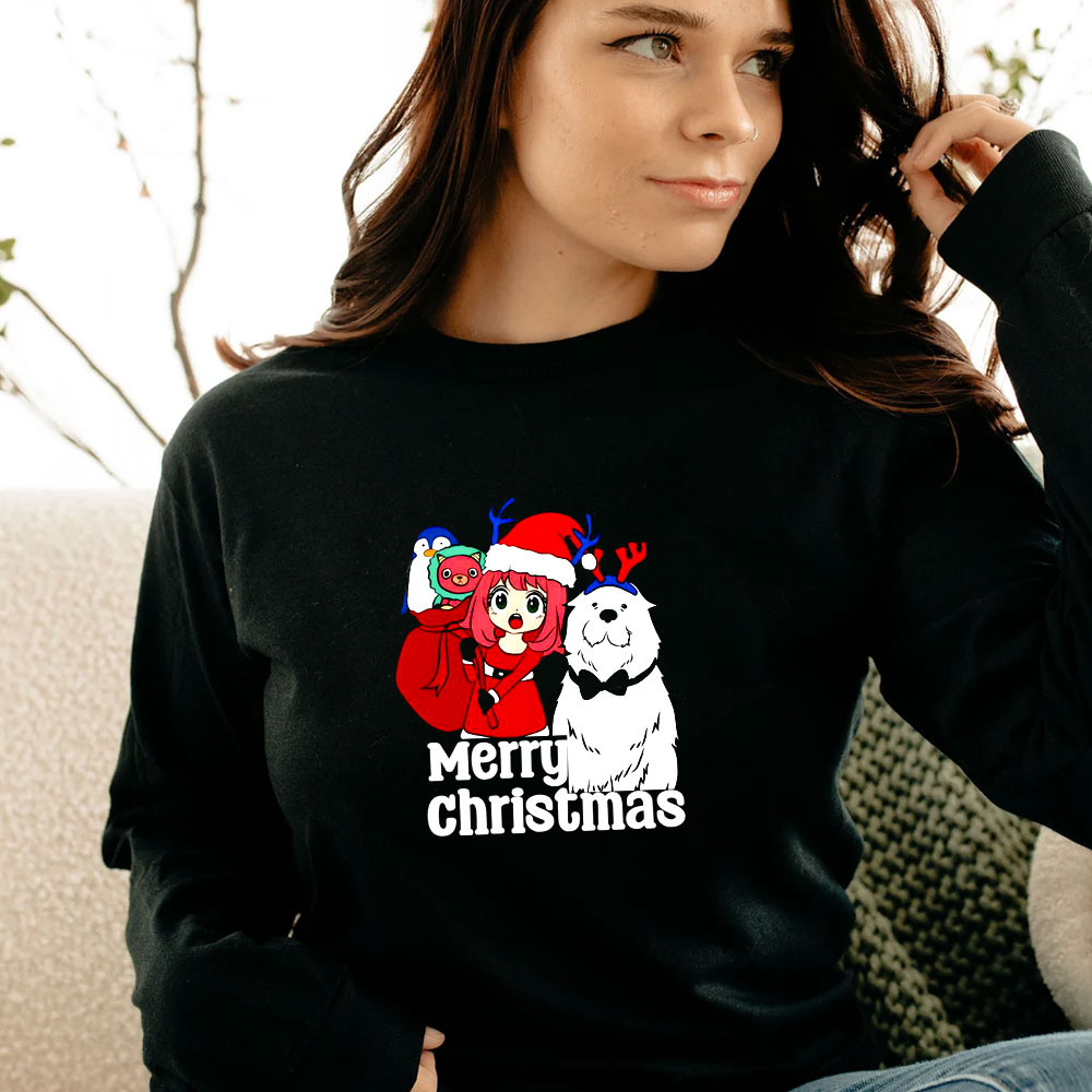 Anya Forger Christmas With Bond Long Sleeve