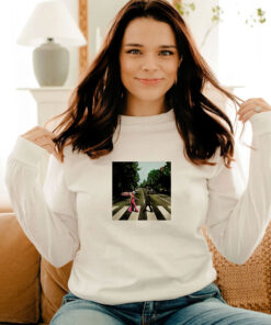 Barbenheimer Barbie Oppenheimer Abbey Road Meme Long Sleeve