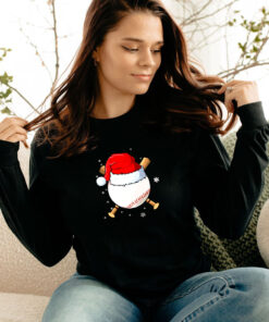 Baseball Lover Santa Christmas Holiday Long Sleeve