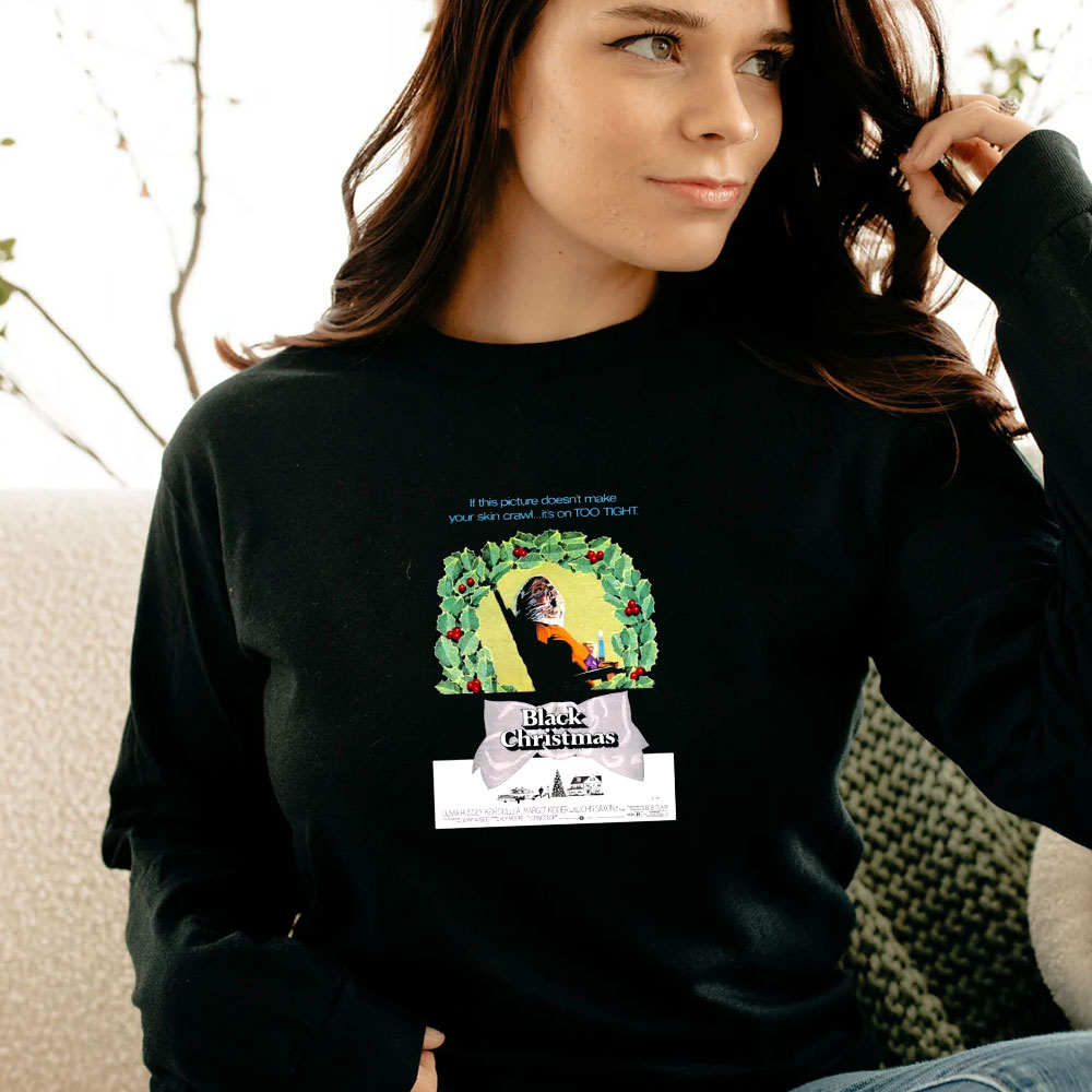 Black Christmas Horror Movie Long Sleeve