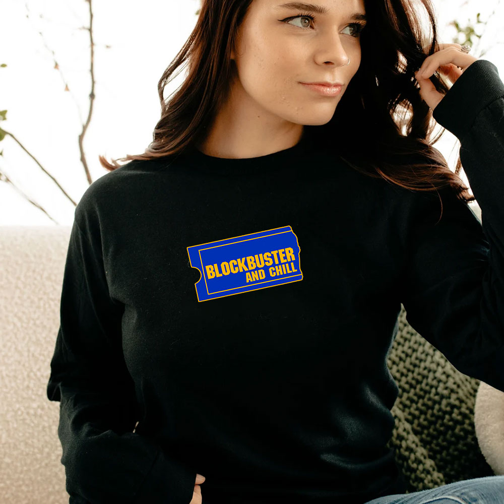 Blockbuster And Chill Logo Long Sleeve