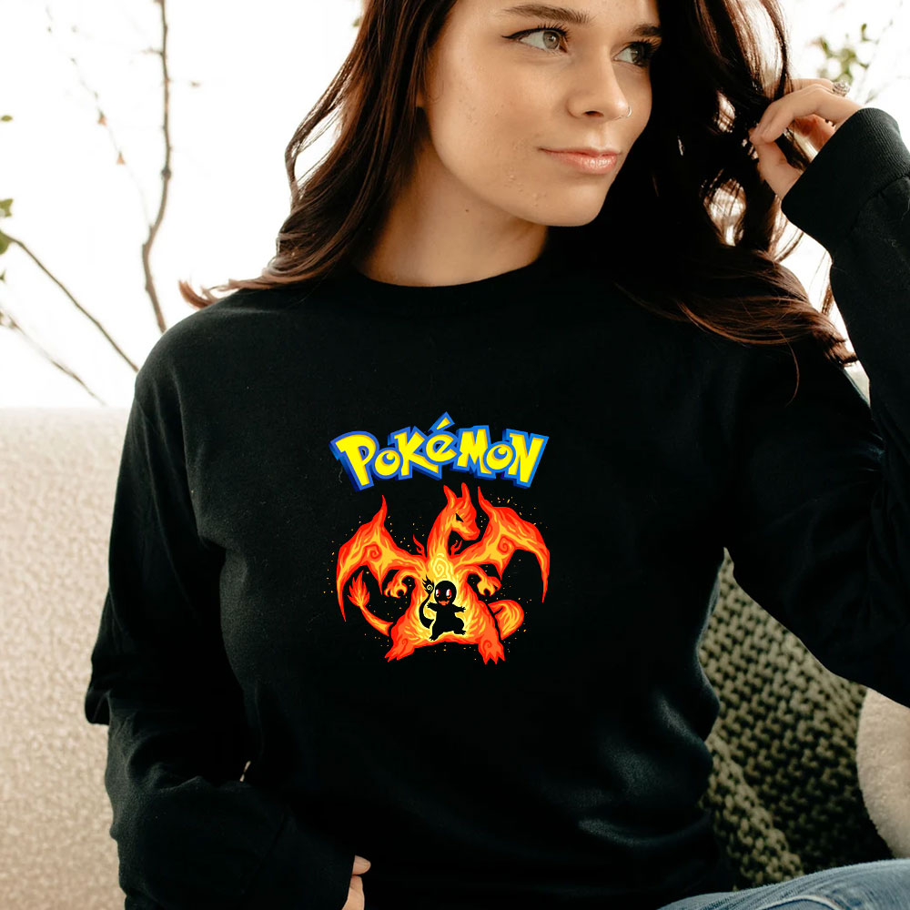 Charmander Evolution Pokemon Long Sleeve