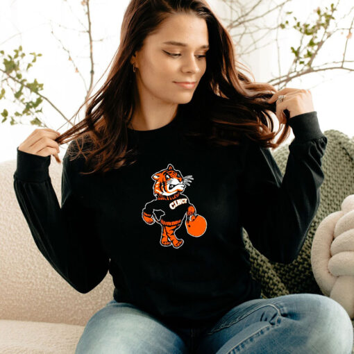 Cincinnati Bengals Fighting Mascot Long Sleeve