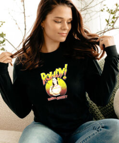 Classic Ronda Rousey Small Gray Rowdy Wrestling Long Sleeve