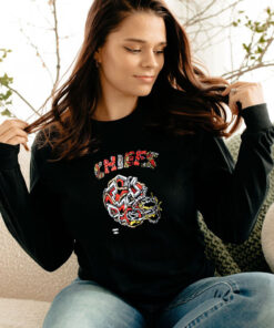 Distortedd Black Kansas City Chiefs Leaders Long Sleeve