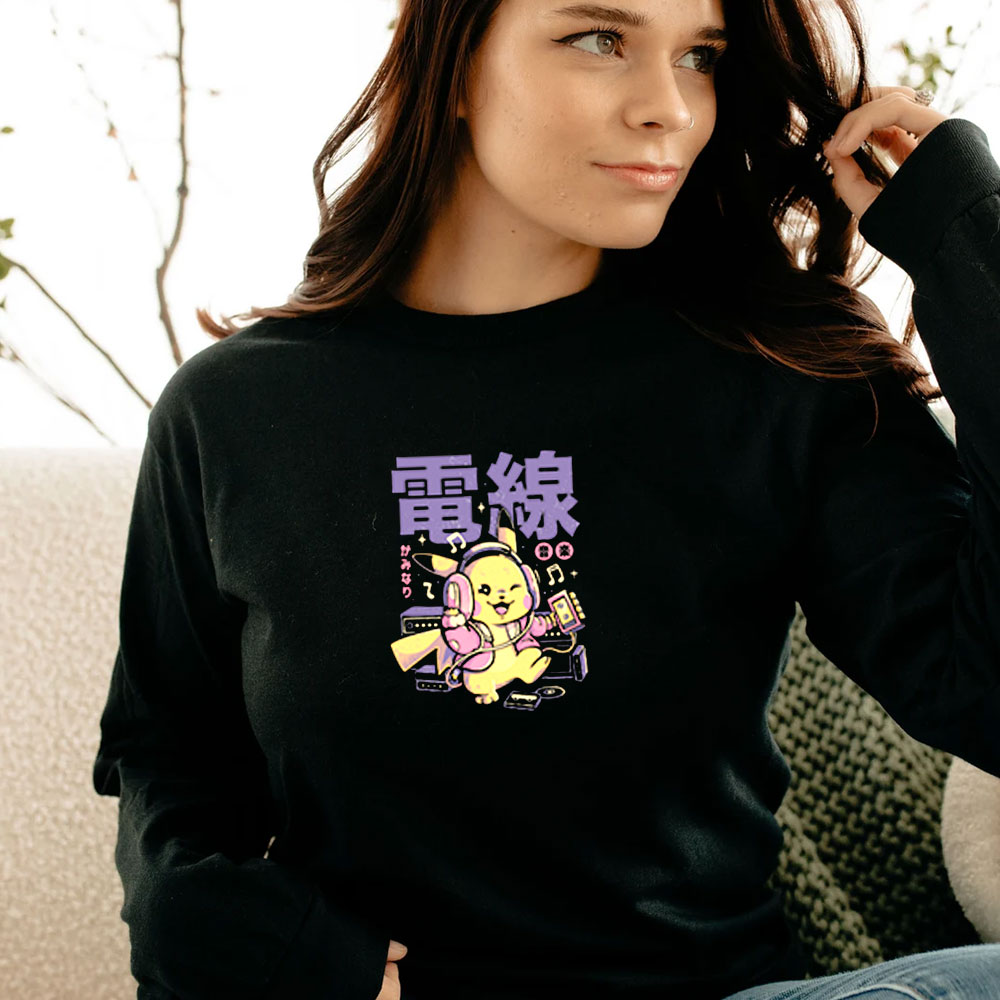 Electric Vibe Pikachu Long Sleeve