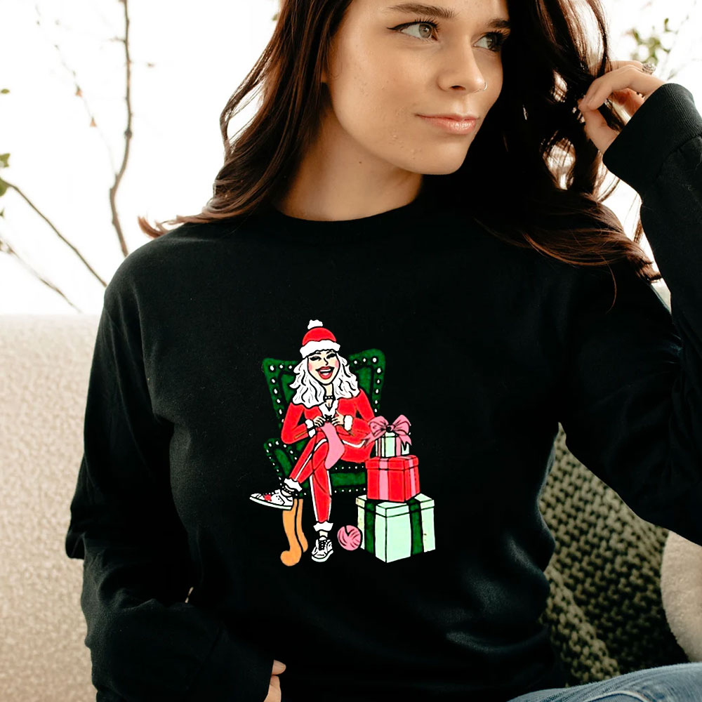 Fleece Navidad Merry Christmas Long Sleeve