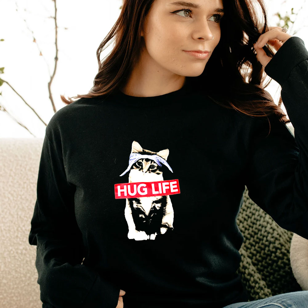 Funny Parody Hug Life Cat Long Sleeve