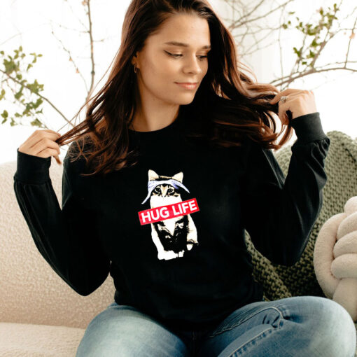 Funny Parody Hug Life Cat Long Sleeve