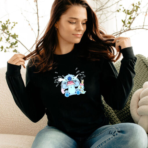 Funny Stitch Crying And Scrump Long Sleeve