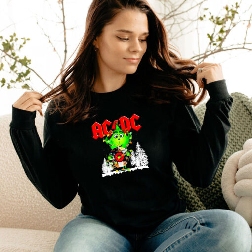 Grinch Acdc 2023 Merry Christmas Long Sleeve