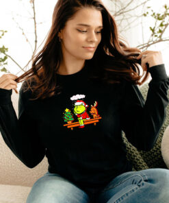 Grinch On The Shelf Christmas Long Sleeve