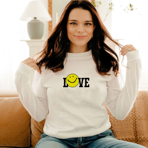 Harry Styles Love Smiley Ringer Long Sleeve