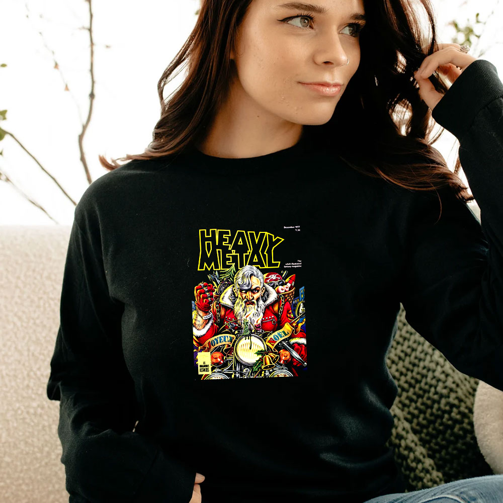 Heavy Metal Santa Claus Christmas Long Sleeve