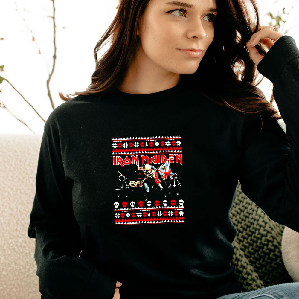 Iron Maiden Ugly Christmas Long Sleeve